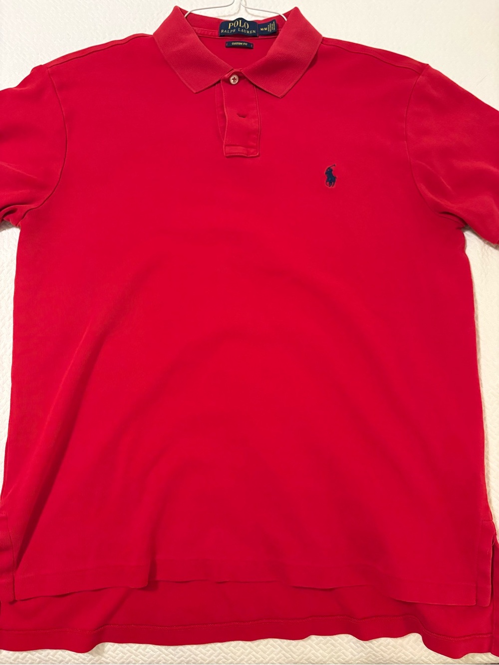 Ralph Lauren Red Polo Shirt with Navy Pony